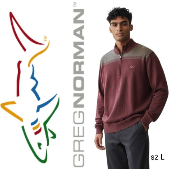 Greg Norman 1/2 Zip Sweater - Picture 1 of 7